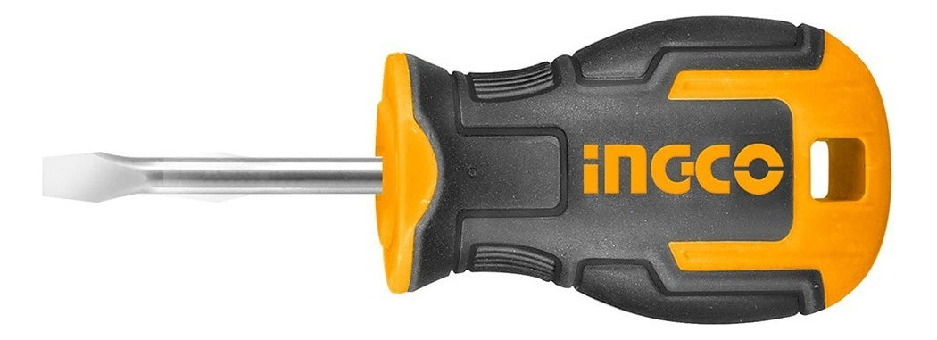 Destornillador Corto Plano Estándar Ingco 6.5 x 38 Mm