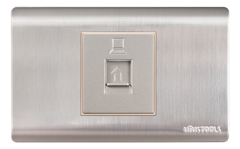 Toma Internet Acero-inox Curva Uyu