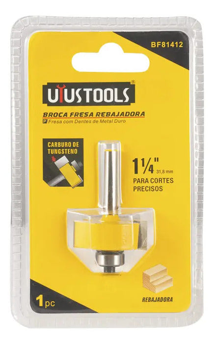 Broca Fresa Rebajadora C/r 1-1/4''-12.7mm