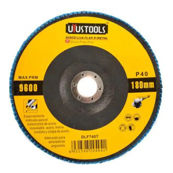 Disco Flap 7" Acero Inox/metal Gr40