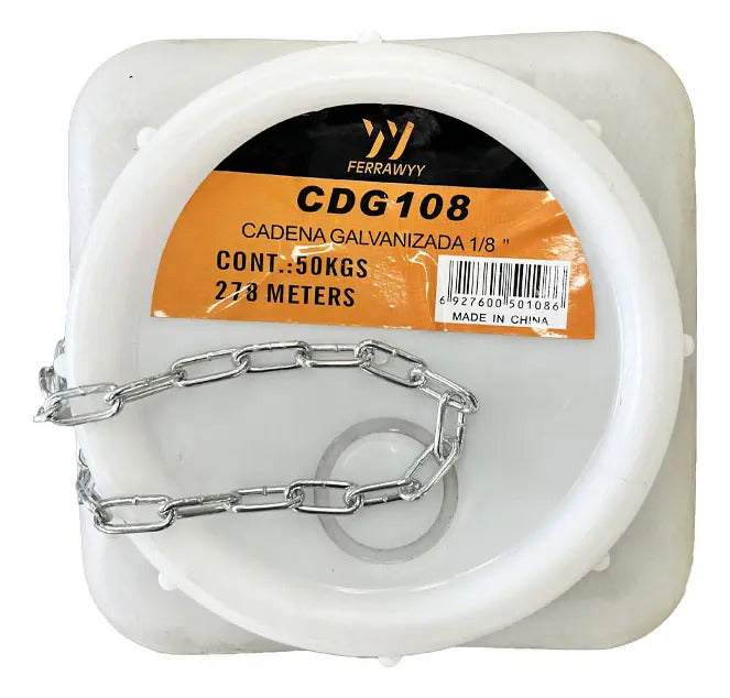 Cadena Galvanizada 1/8 - 278mts