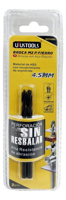 Set 2 Brocas Metal HSS 4.5mm M2 Uyustools