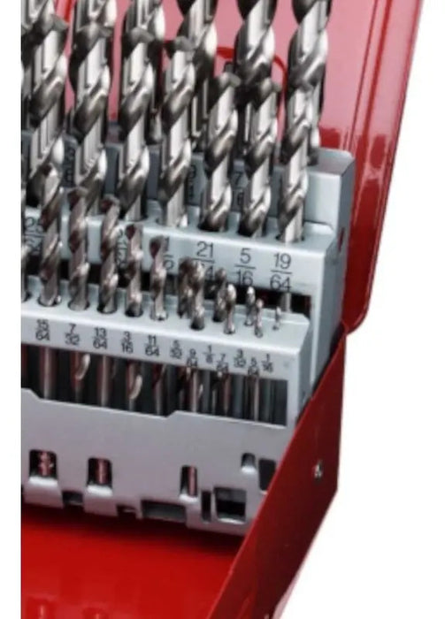 Juego De Brocas Dormer A114 Hp Hss De 1 A 13 Mm Con 25 Piezas