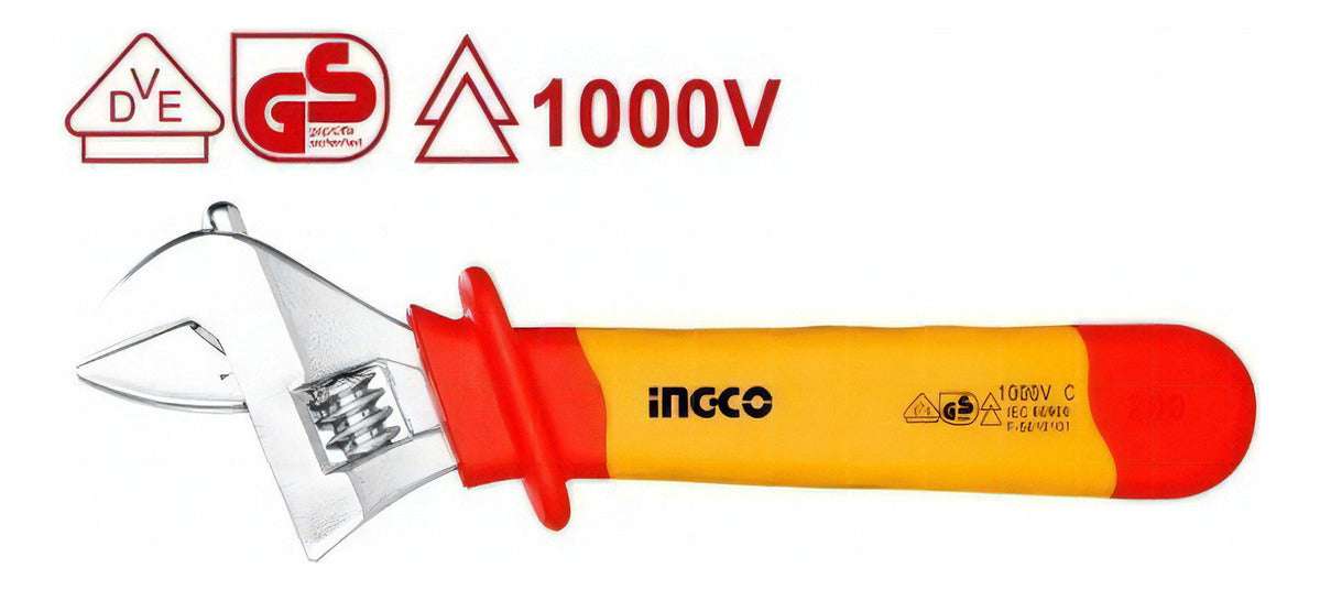 Llave Francesa Cromada Ingco 8''