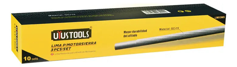 Set 3 Pcs Lima P/motosierra 4 - 4,8 - 5,5mm