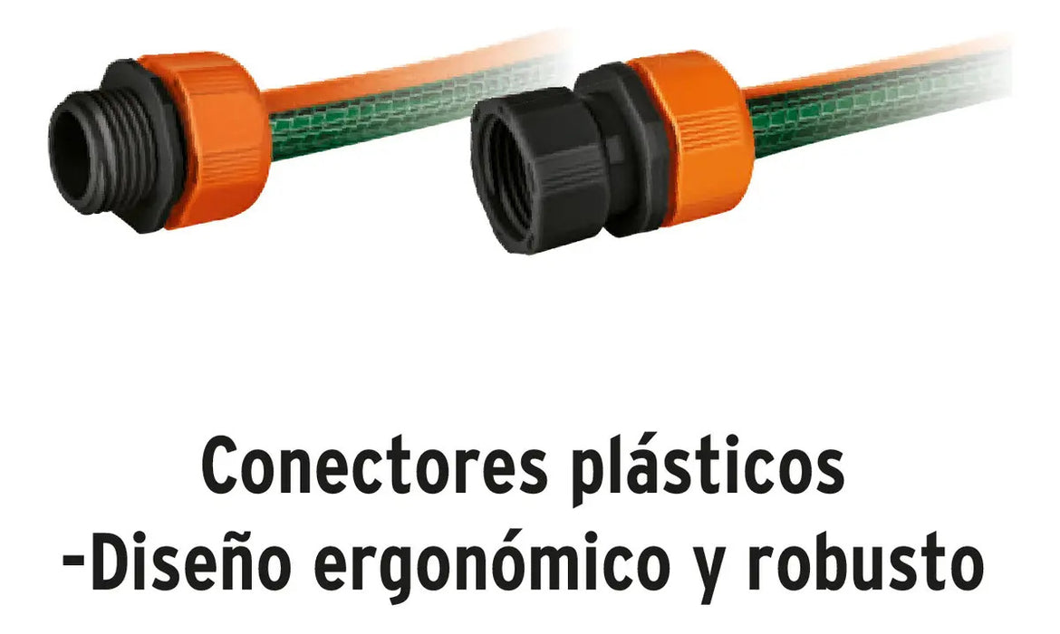 Manguera Reforzada Para Riego 1/2 X 15 Mts Truper Verde