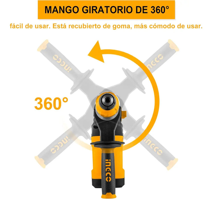 Rotomartillo Ingco Industrial Amarillo 1.5kW SDS Plus