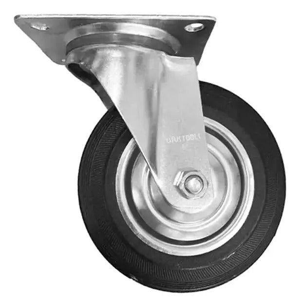 Rueda Industrial Negra 8" 200kg