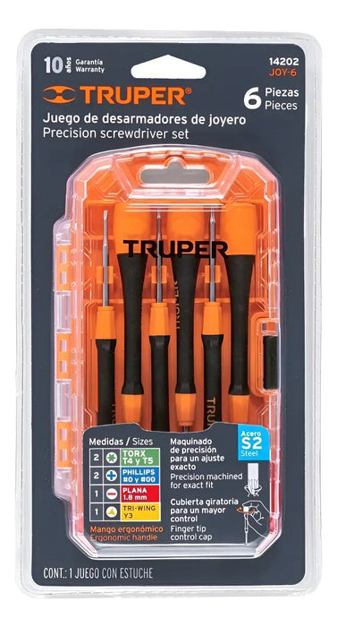 Juego De Destornillador De Precisión 6 Piezas Truper