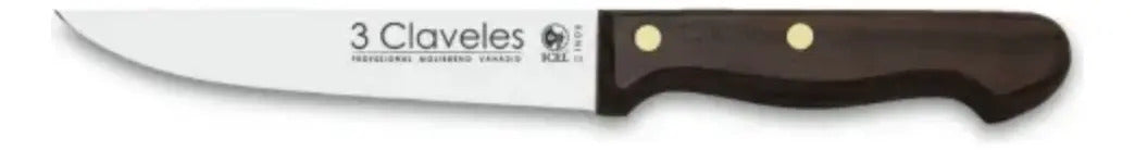 Cuchillo Tres Claveles # 1035 Inox Mgo Mad 13,5cm Cocina
