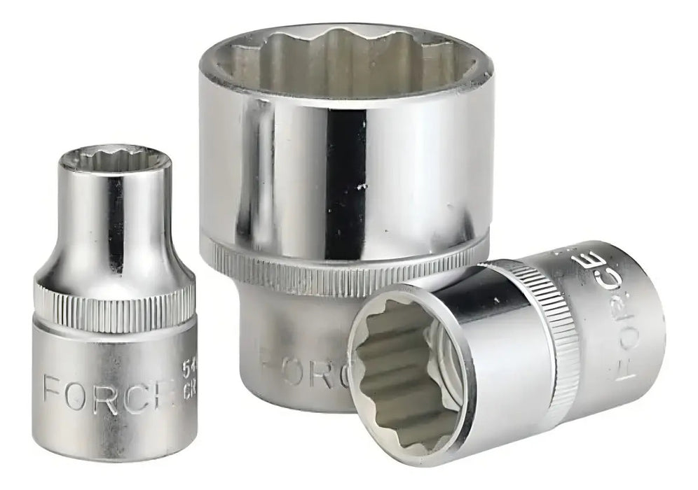 Dados Poligonales 1/2'' 10 a 19mm Force Individuales Sueltos