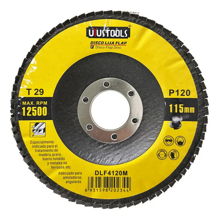 Disco Flap 4 1/2" Madera/Metal Gr120