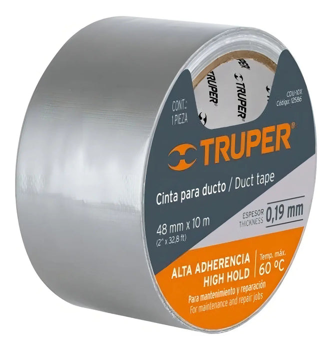 Cinta Aislante Truper CDU-50XX Gris 50m x 48mm