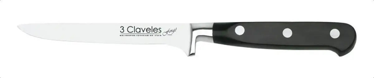 Cuchillo Deshuesar 13 Cm Forjado Forge 3 Claveles Negro