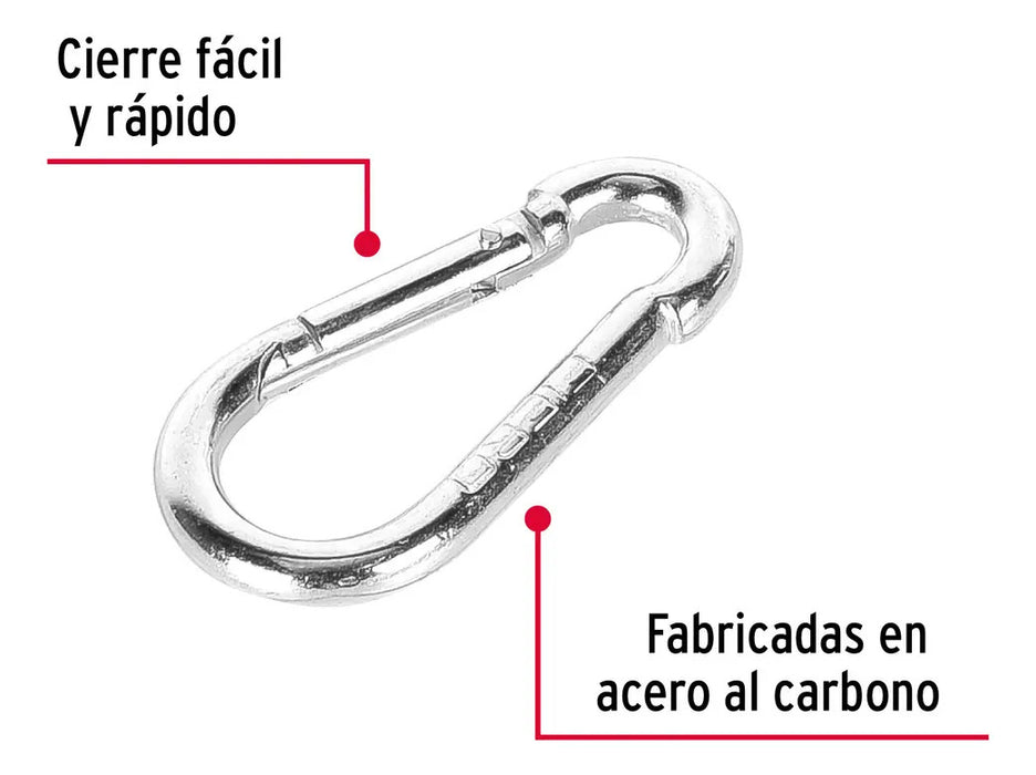 Bandola Acero 3/16' Mosquetón