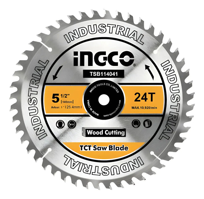 Disco 5 1/2'' Para Sierra Circular 140mm 24 Dientes Ingco