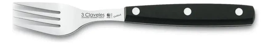 Tenedor 3 Claveles De 9 Cms Acero Inox Uniblock 1508 Negro