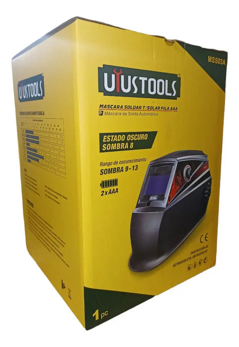 Careta Para Soldar Fotosensible AAA Seguridad Industrial Negro