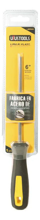 Lima Redonda Fina 6" Mgo Plastico Uyustools