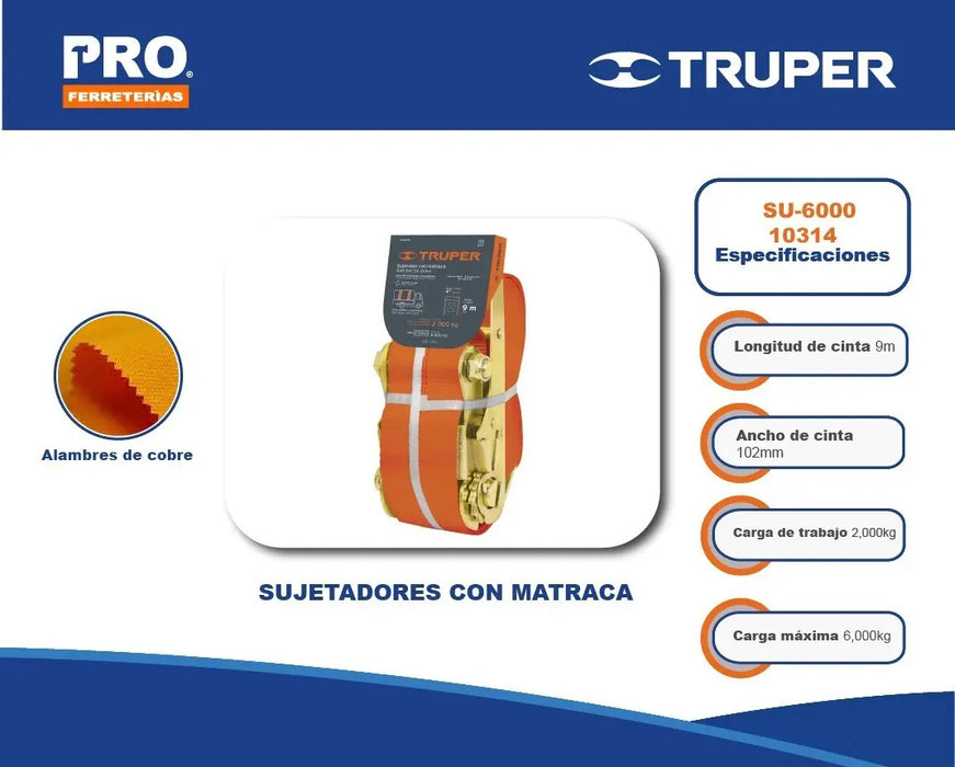 Sujetadores Con Matraca Truper