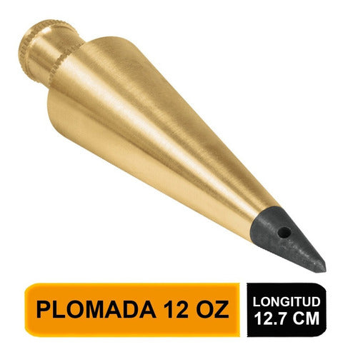 Plomada Albañil Bronce 340 Grs 12,7 Cms Truper