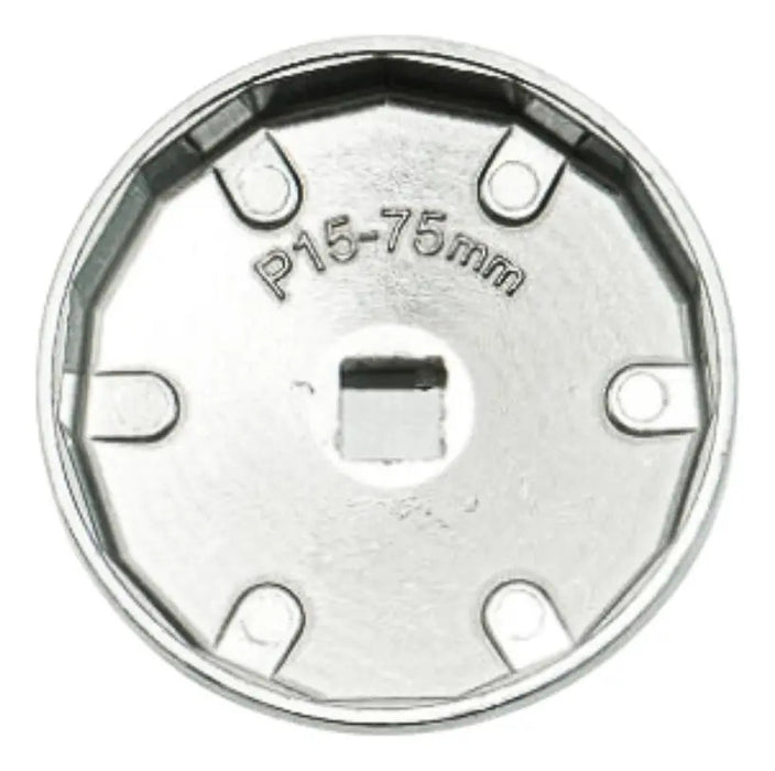 Llave Copa Para Filtro de Aceite 75 mm x 15 Puntos