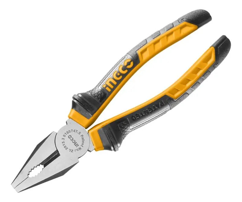 Alicate Universal de 20 Cms Mango Ergonomico Ingco
