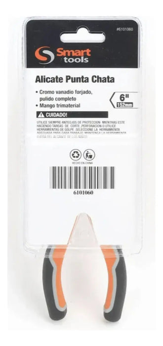 Alicate Punta Chata 6" Smart Tools