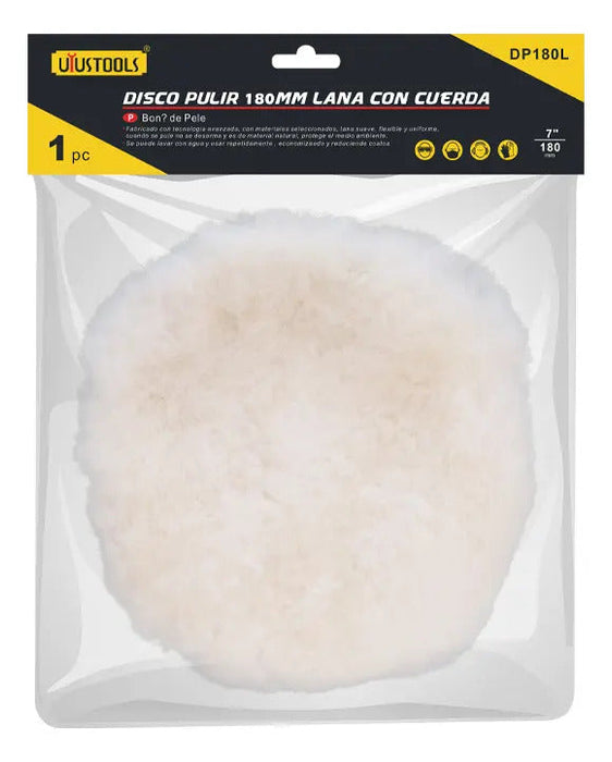 Bonete Pulir 7" Lana Cuerda