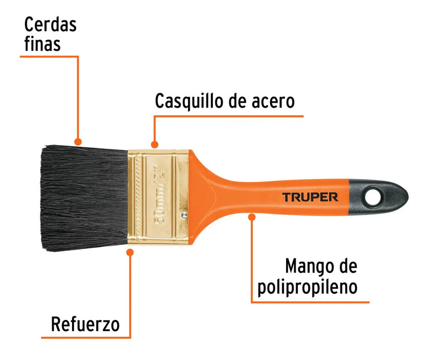 Brocha Mango de Plástico 2 Pulgadas