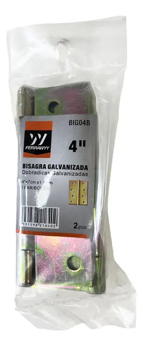 Bisagra Galvanizada 4x2.8 2pcs