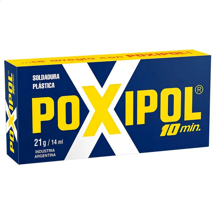 Poxipol Soldadura Plástica Color Metálico 14 Ml (10 Minutos)