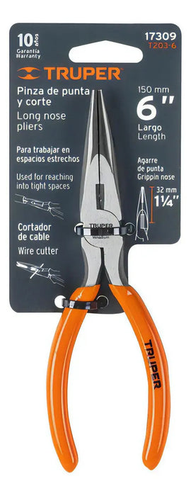Alicate de Punta y Corte 6'' Truper
