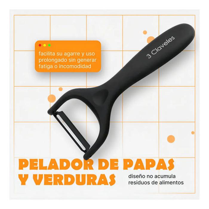 Pelador 15cm 3 Claveles
