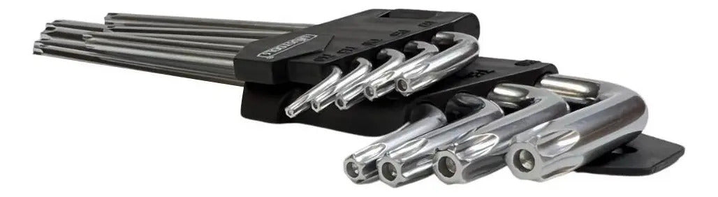 Juego De Llaves Torx 9 Piezas Dec903 Uyustools Cromado