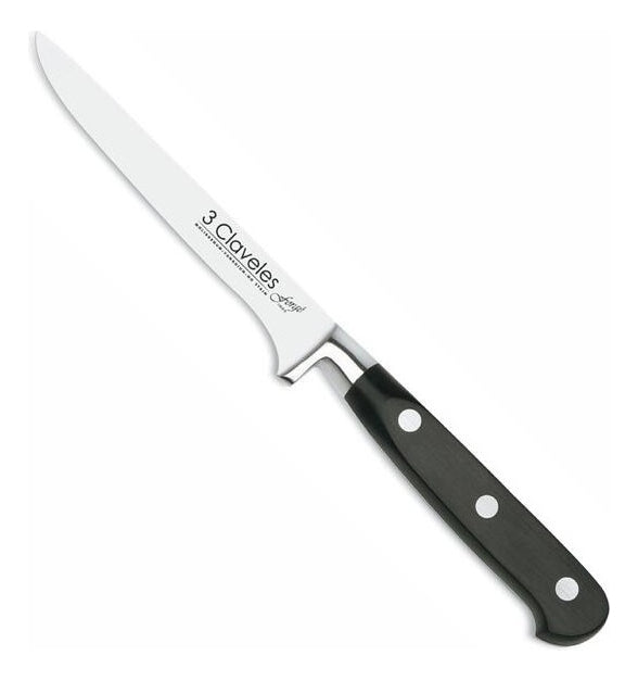 Cuchillo Deshuesar 13 Cm Forjado Forge 3 Claveles Negro