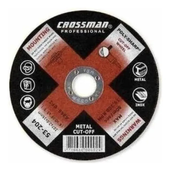 Disco De Cortar 115 X 2,5 X 22,2 Mm Crossman