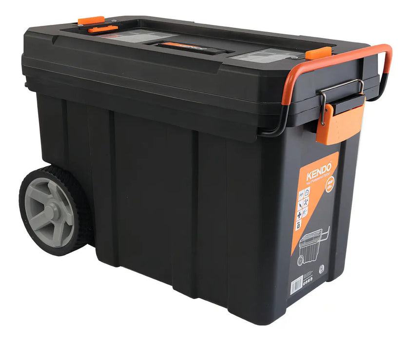 Caja de Herramientas Móvil 60cm con Ruedas Kendo Negro