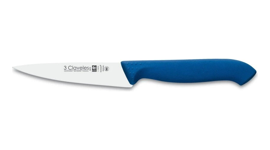 Cuchillo Tres Claveles Proflex Mgo.azul 10 Cms Verdura