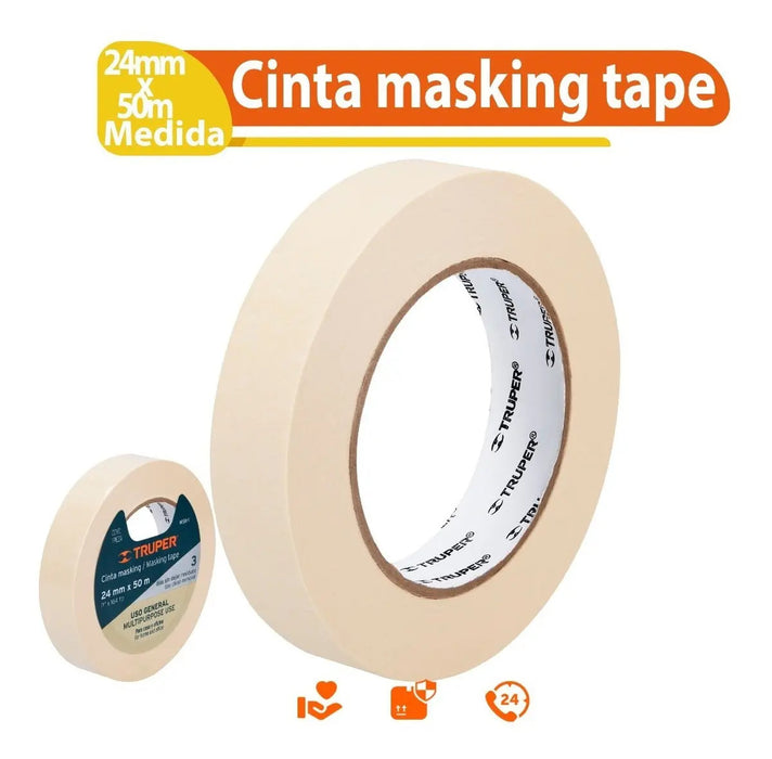 Cinta Masking Truper 24 Mm X 50m