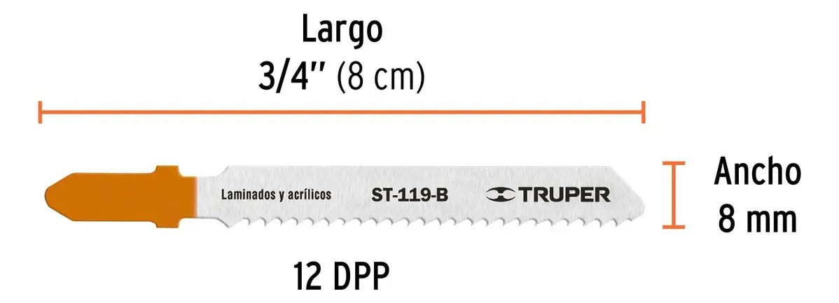 Repuesto Sierra Calar Corte Curvo Toma T Truper