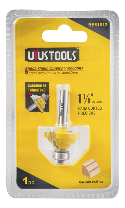 Fresa Clásica y Moldura 1-1/8''-12.7mm C/R