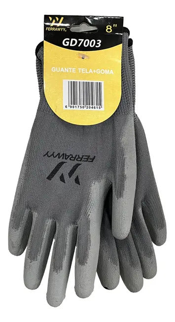 Guante Tela/goma 8" Gd7003
