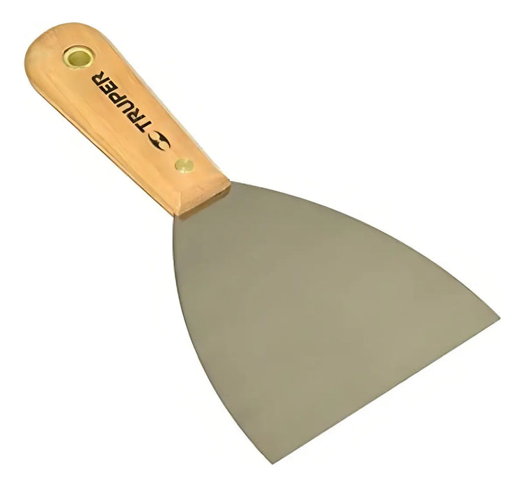 Espátula Flexible, Mango De Madera, 4''