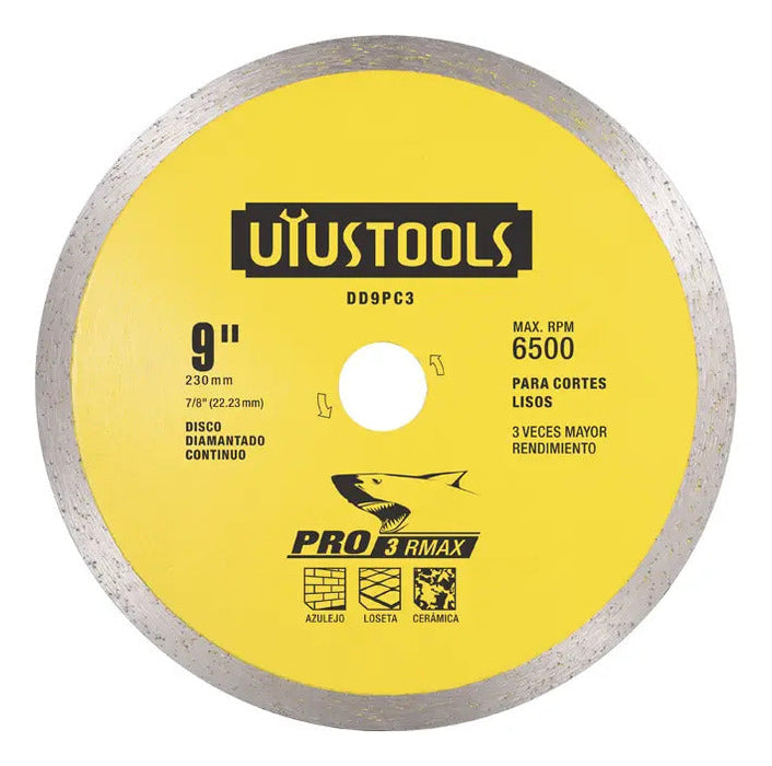 Disco Diamantado 9" Continuo Prof Uyus