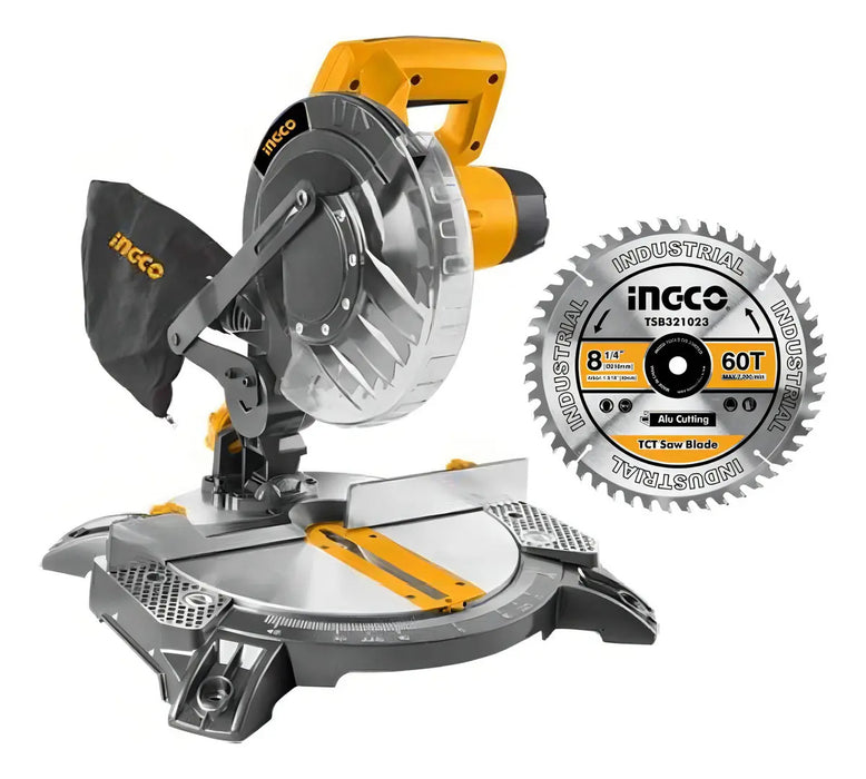 Sierra Ingletadora 8" 1400W 5000RPM Ingco