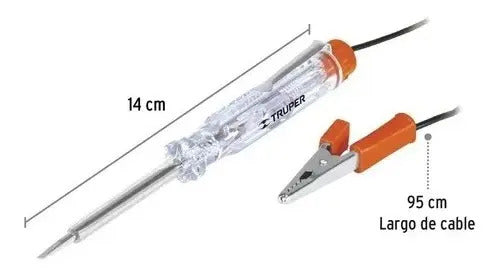 Probador Corriente Directa Truper 14cm