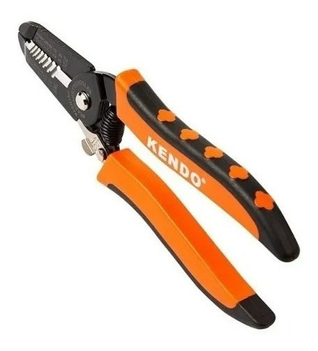 Pelacable Kendo Alicate Manual 165mm 10-22 Awg Naranja Negro
