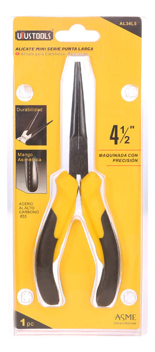 Alicate Punta Larga 4,5" Mini Serie 3x4 Uyustools