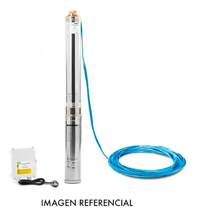 Electrobomba Pozo Profundo 4" 1 Hp Desc 1 1/4" Cable 20 Mt